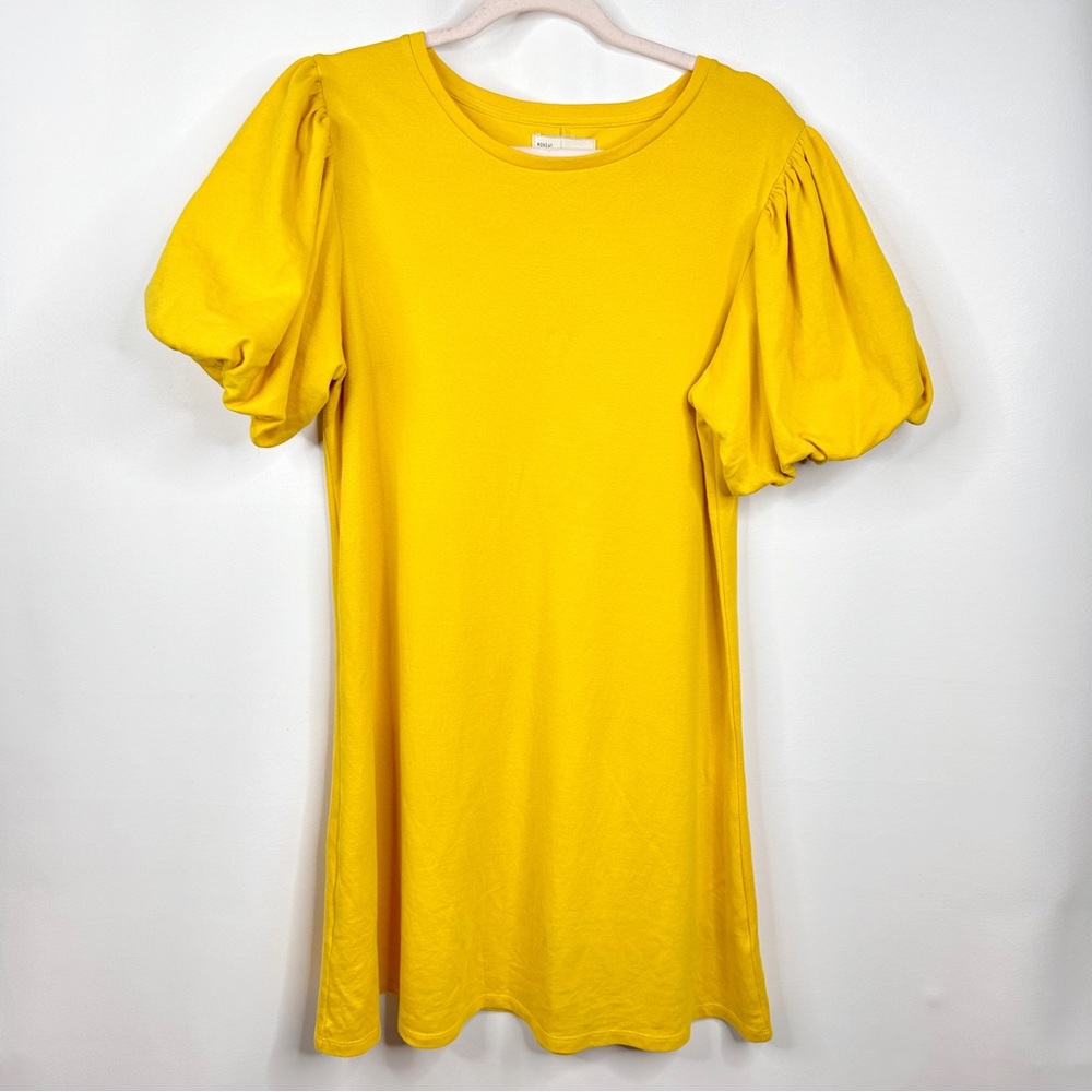 Anthropologie Saturday Sunday Sunny Day Puff Sleeve Tunic Dress Medium - Picture 3 of 15